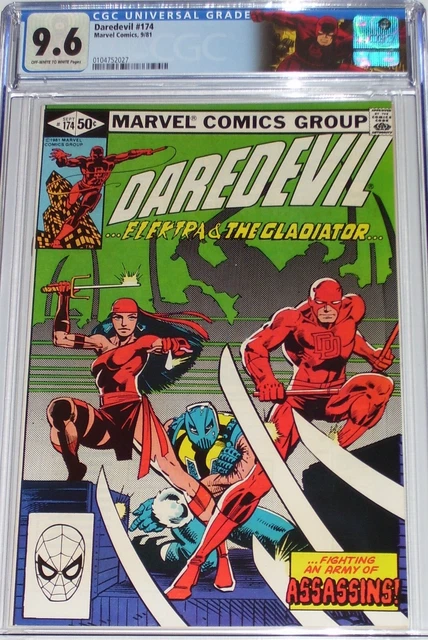 Daredevil #174 CGC 9.6 Sep 1981 Elektra & Kingpin. 1st appearance of the Hand