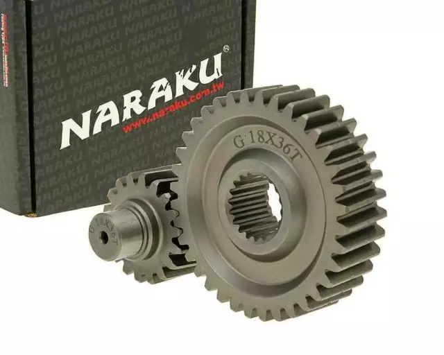 Getriebe sekundär Naraku Racing 18/36 35%-GY6 125/150ccm 152/157QMI MZ/MUZ,Nova