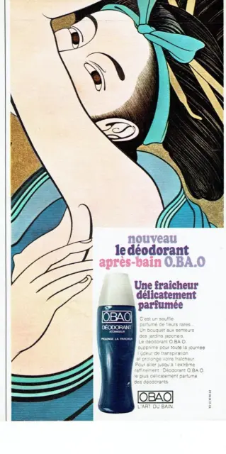 1971 Advertising 0623 O.BA.O Advertising New Afterbath Deodorant