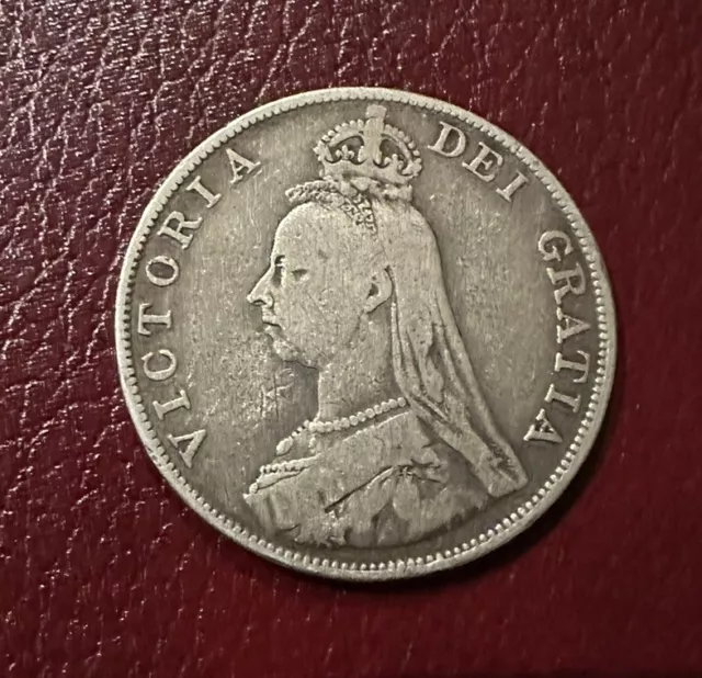 1889 Victoria Jubilee Head Silver Double Florin.