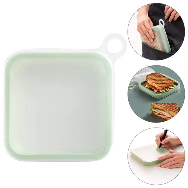 4 pezzi Bento Box, Contenore per Sandwich, Scatola Pranzo in Plastica
