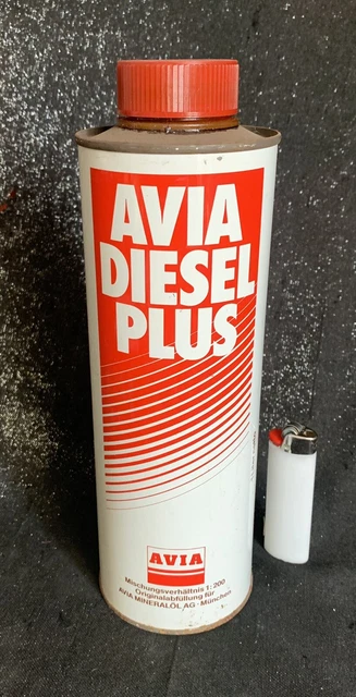 Vintage alte Dose Diesel plus Avia 70er Jahre Tankstelle Deko Werkstatt Auto
