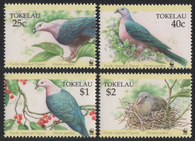 Tokelau 1995 - Mi-N.o 210-213 ** - Estampillada sin montar o nunca montada - Pájaros / Pájaros