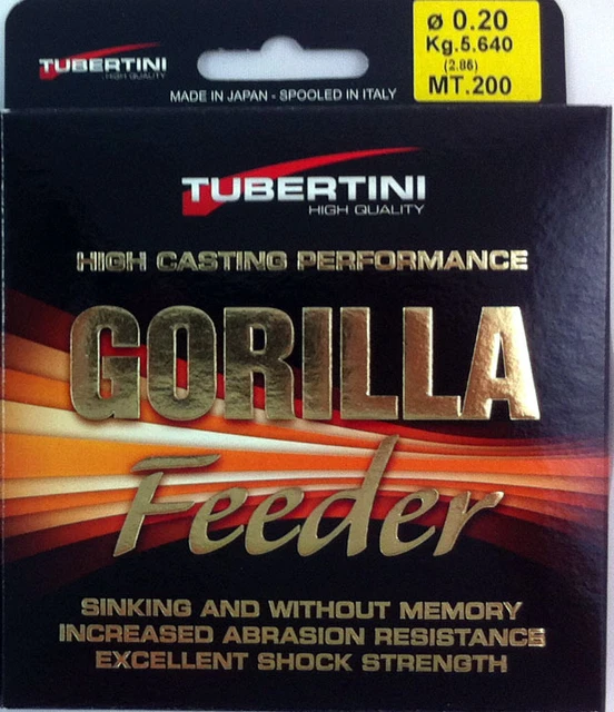 FTM Tubertini Gorilla Sinking – 350 M Angelschnur, Robuste Matchangelschnur, Hergestellt In Spanien