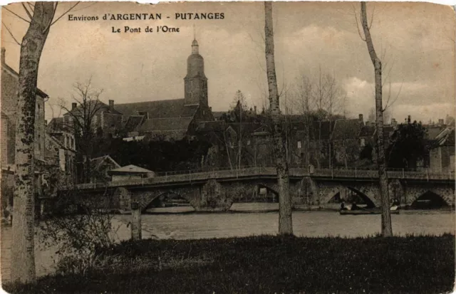 CPA Env. d'ARGENTAN - PUTANGES - Le Pont de l'Orne (356484)