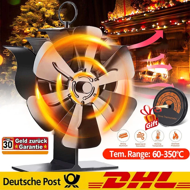ventilatore forno 6 ali stufa a legna ventilatore senza corrente stufa ventilatore ventilatore