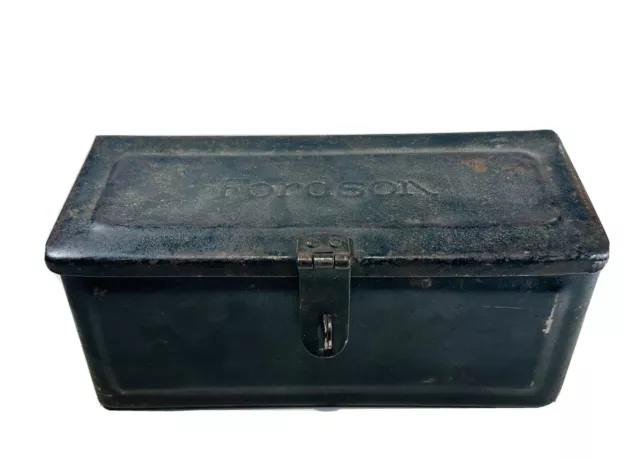 Original 1900-1920s Embossed Fordson Tractor Tool Utility Box Farm Equipment