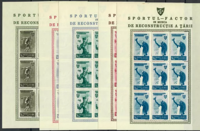 ROMANIA 1945 Mi 874 / 878 KLB  Postfrisch