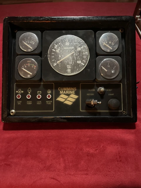 Cummins Marine OEM Analog Marine Instrument Panel 1 Of 2 Listed .99 NR
