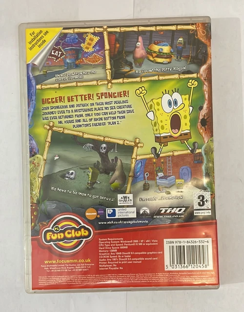 Sponge Rom SPONGEBOB SQUAREPANTS THE Movie PC CD-ROM GAMES £8.99 - PicClick UK