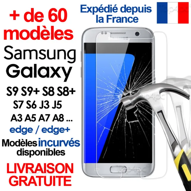 Film Vitre Verre Trempe Protection Pour Samsung Galaxy A3 A5 A8 J3 J5 S7 S8 S9