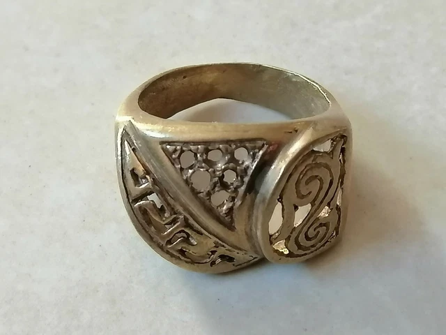 Rare Extremely Ancient Old Antique Viking Ring Bronze Artifact Authentic Amazing