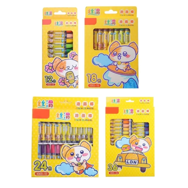 12/18/24/36 PCS CRAYONS Assorted Colors Colorful Oil Pastels for
