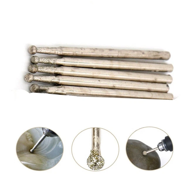 Ball Round Rotary Diamond Burr Drill Bit Grinding 5X Durable Hot Sale Useful