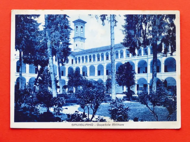 Cartolina Savigliano - Ospedale Militare - 1940