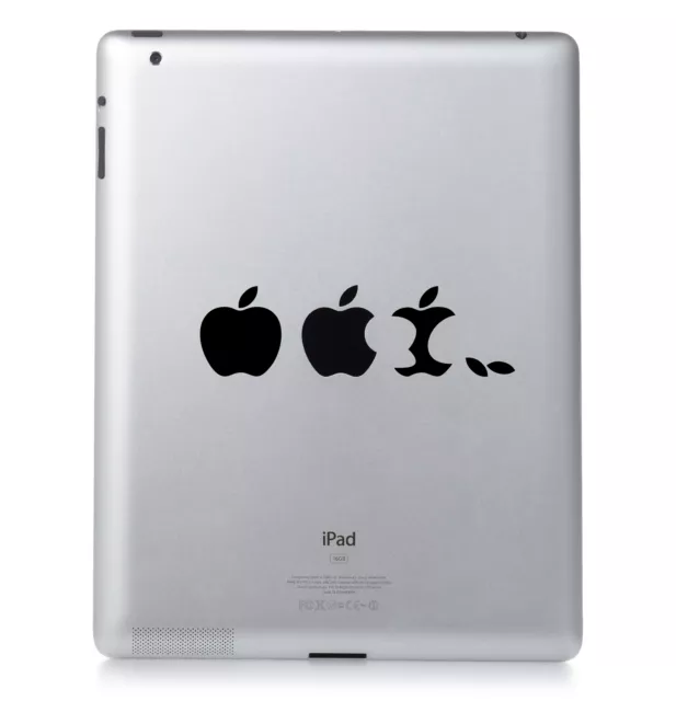 Apple Evolution Logo IPAD Mac Macbook Sticker Vinyl Aufkleber Eigener Farbe