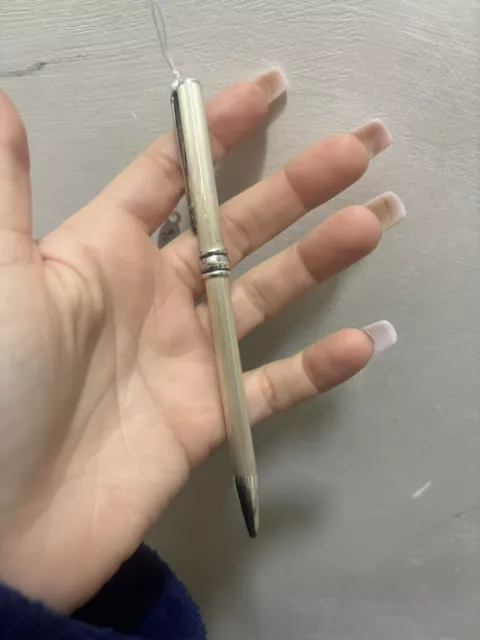 Penna a sfera in argento 925. Firmata Aurora.
