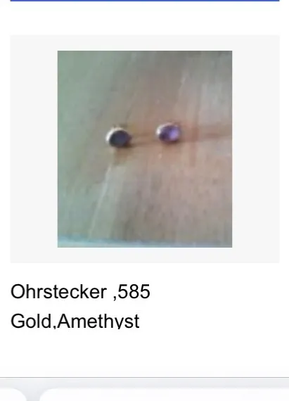ohrstecker gold 585 mit Amethyst