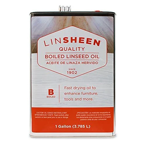 Boiled Linseed Oil – Fast Drying Flaxseed Wood Treatment 128 Fl Oz (Pack of 1)