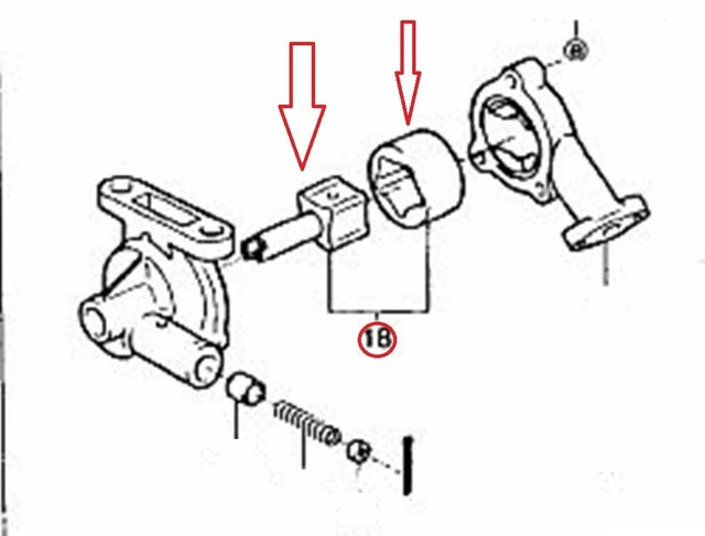 Rotore Pompa Acqua Elettrica 161A0-29015 In ABS - Compatibile Con CT200h, Prius, Auris 1.8L - Sostituzione Diretta