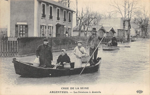 95-Argenteuil-Crue De La Seine-Livaisons A Domicile-N�6032-B/0209