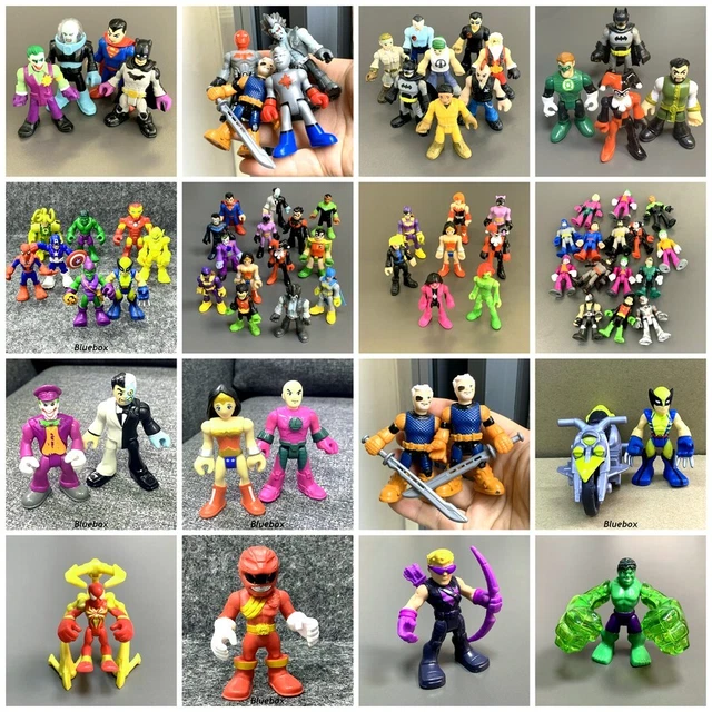 Fisher-Price Imaginext Conf. 6 Eroi E Cattivi DC: Batman, Superman, Wonder Woman, Joker, Lex Luthor, Ghepardo