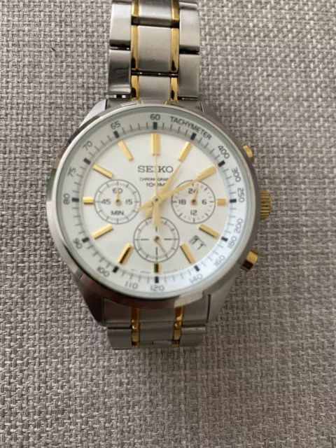 mens seiko chronograph watch