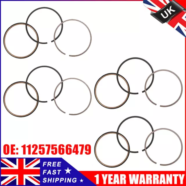 12 Piston Rings for Mini One, Cooper & Cooper S 1.4 & 1.6 16v N12, N14, N16 N18