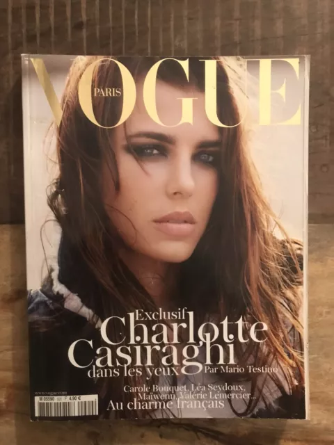 VOGUE PARIS #920 -Sept 2011 Cover Charlotte Casiraghi-Carole Bouquet-Léa Seydoux