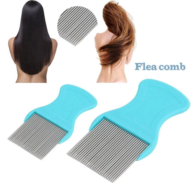 Hair Lice Comb Brushes Terminator Fine Nit Free Removal Stainless Steel