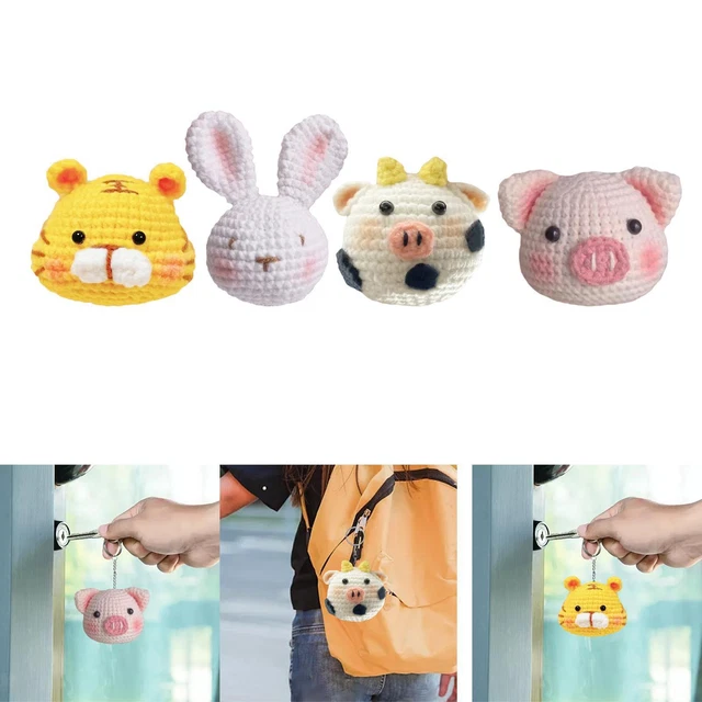 Artesanía Hágalo usted mismo Muñeca Juego de ganchillo Decoración Tejer a mano Regalo para empezar