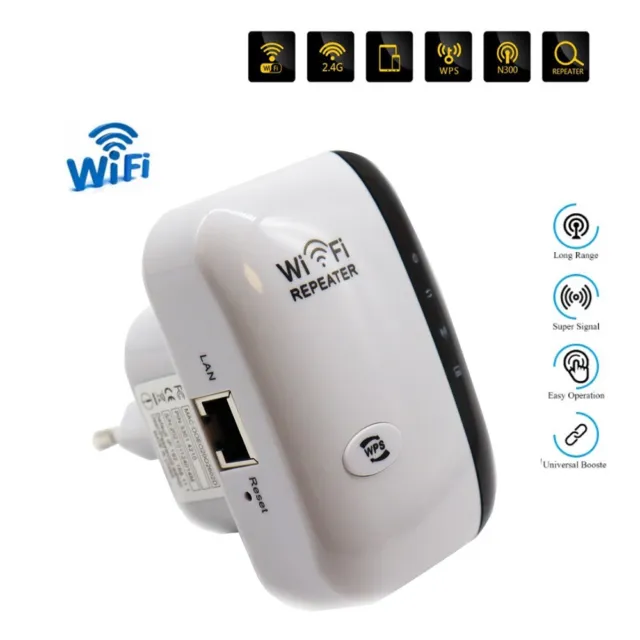 Repeteur / Booster de signal sans fil WiFi extender 300M WLAN 802.11n/g/b Répéteur  WiFi