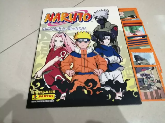 ALBUM FIGURINHAS NARUTO TRUE SPIRIT OF THE NINJA - COMP