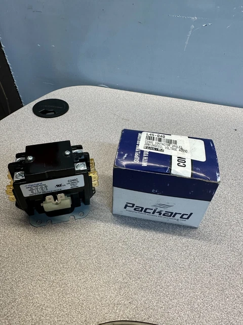 Packard C240C 2 Pole 40 Amp Contactor 208/240 Volt Coil Contactor. NEW FREE SHIP