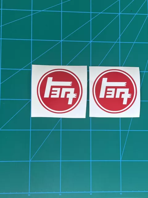 2x Toyota JDM TEQ logo decal Tundra Supra MR2 Celica Corolla FJ 4Runner Tacoma