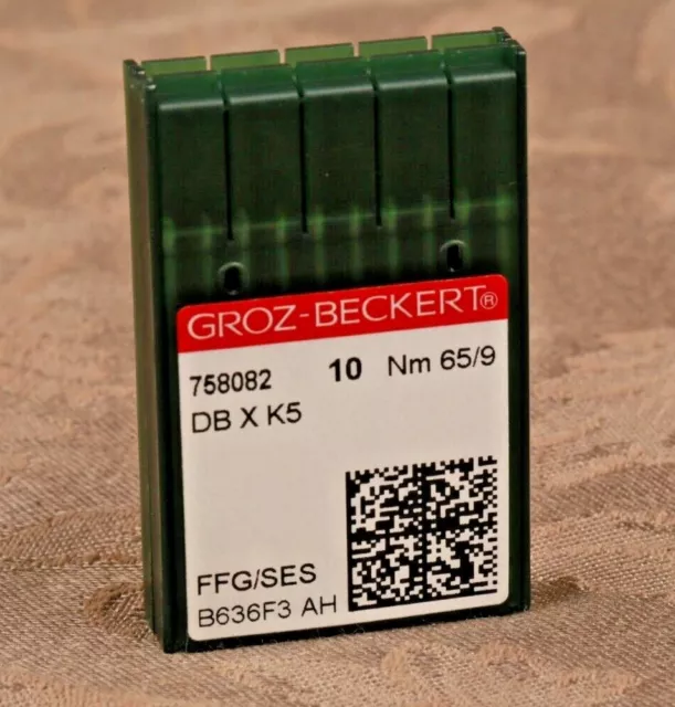 20 aguja máquina de coser bordado industrial Groz Beckert DBXK5 65/9 bola