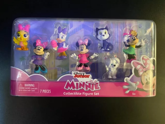 Disney Junior 7Pc Minnie Mouse Collectible Figure Set *Brand New!*