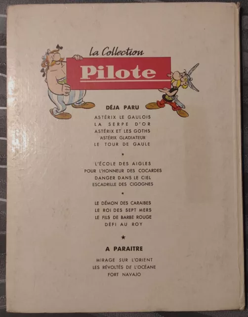 Astérix et Cléopatre T6 Pilote EO 1965 Uderzo Goscinny 16 titres au 4ème Plat 2