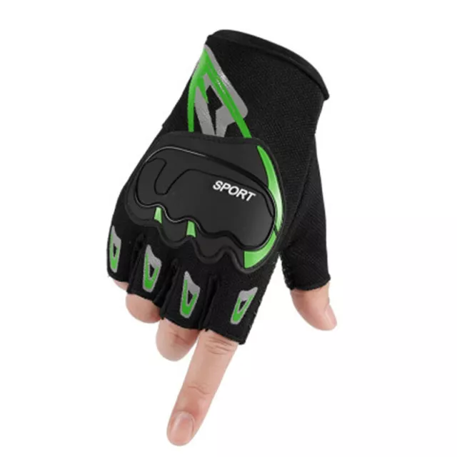 Guantes de medio dedo guantes antideslizantes transpirables absorción de impactos guantes deportivos SN❤