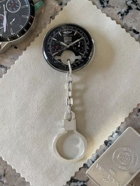 Llavero Único Artesanal En Plata De Primera Ley 925 Esfera Breitling Bentley IAM 3