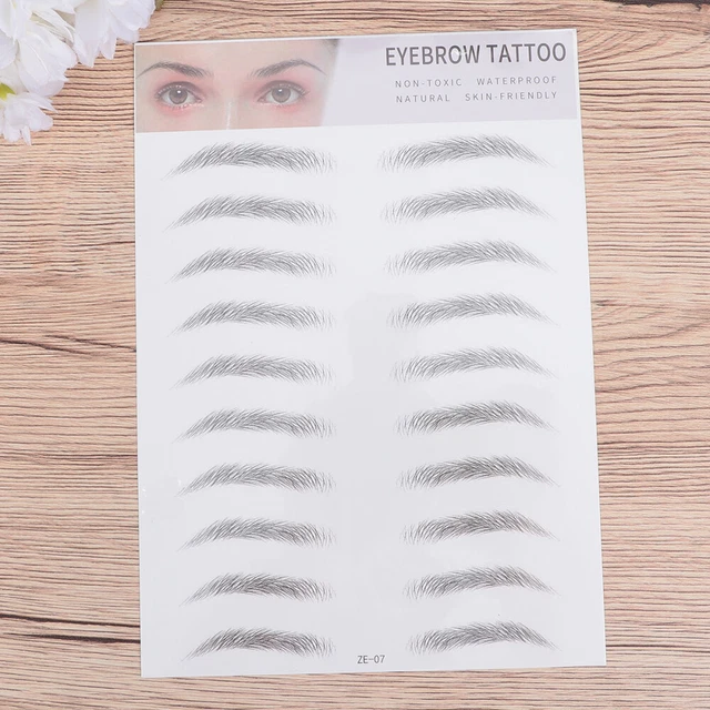 2 pegatinas 3D para cejas plantillas de cejas hombre