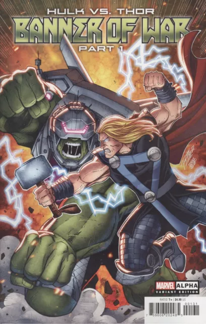 Hulk Vs Thor Banner War Alpha #1 Ron Lim Variant Vf/Nm Marvel Hohc 2022