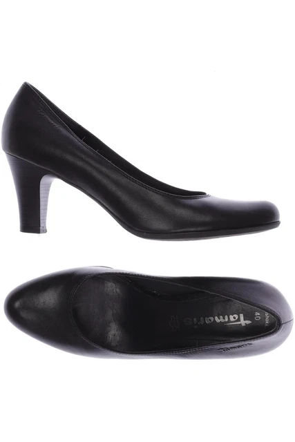 Décolleté Tamaris donna tacchi alti stiletto taglia EU 40 pelle nera #us121z9
