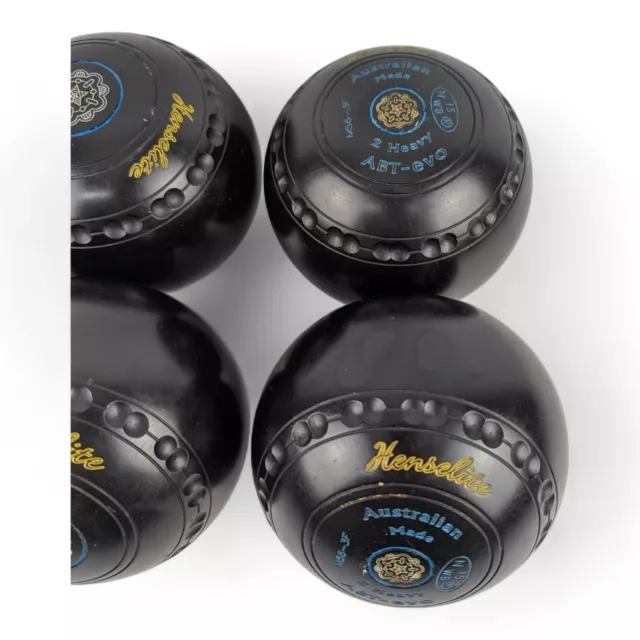 HENSELITE 'ABT-EVO' SIZE 2 Heavy 2H LAWN BOWLS WB15 3