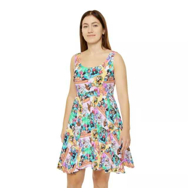 Mickey & Friends Summer Women's Skater Dress (AOP)