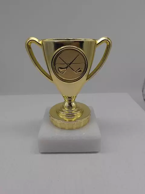 Sportpokale mit Henkel Pokal mit Emblem Turnier Kinder Ständer Trophäe (PF38)