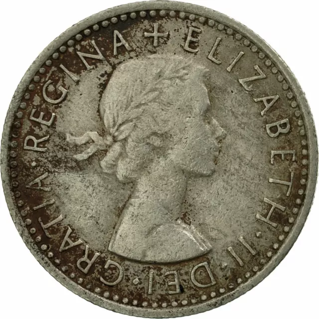 [#535260] Coin, Great Britain, Elizabeth II, 6 Pence, 1964, VF(20-25), Copper-ni