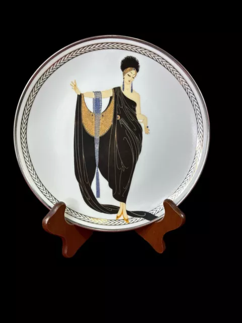 The Franklin Mint HOUSE OF ERTE GLAMOUR Limited Edition Plate Art Deco