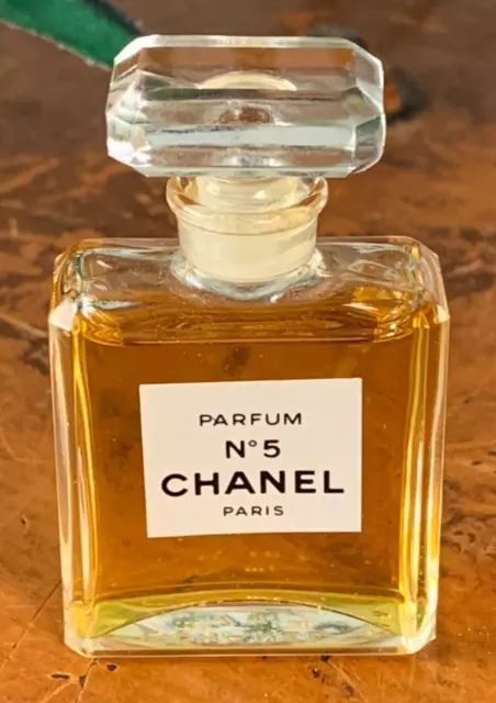 CHANEL NO.5 PURE PARFUM PERFUME 7ML STOPPER BOTTLE IN CASE & BOX FULL USED  ONCE £49.99 - PicClick UK