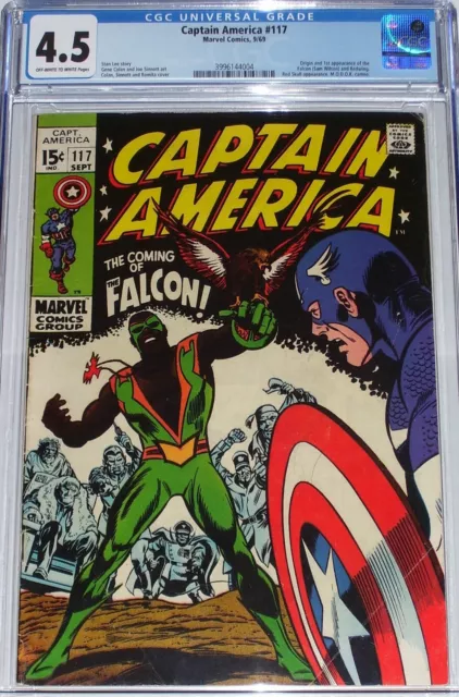 Captain America #117 CGC 4.5 Origin & 1st appearance of Falcon (Sam Wilson)